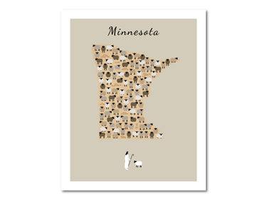 Minnesota state Parable of the Lost Sheep Digital download printable art
